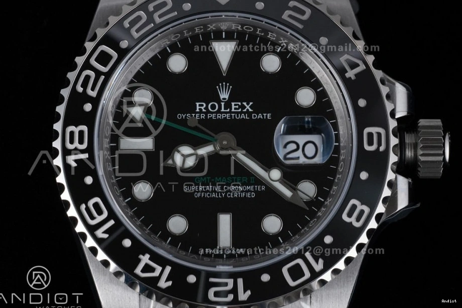 V2 on Edition 1:1 SH3285 SS LN New II 904L Jubilee Bracelet 116710 ARF Best Master GMT 0404